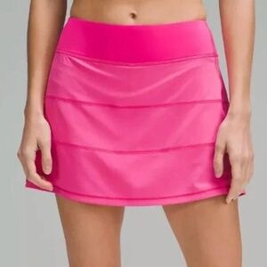 Lululemon Pace Rival Mid Rise Skirt long Sonic Pink Athletic Skirt